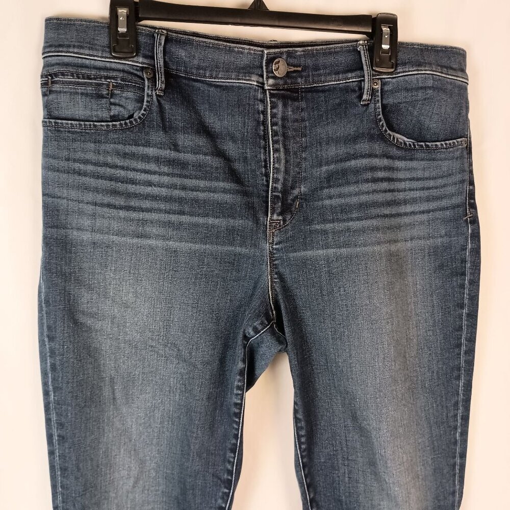 Lou & Grey Downright Skinny High Rise Ankle Jeans Women size 32 - Picture 6 of 8